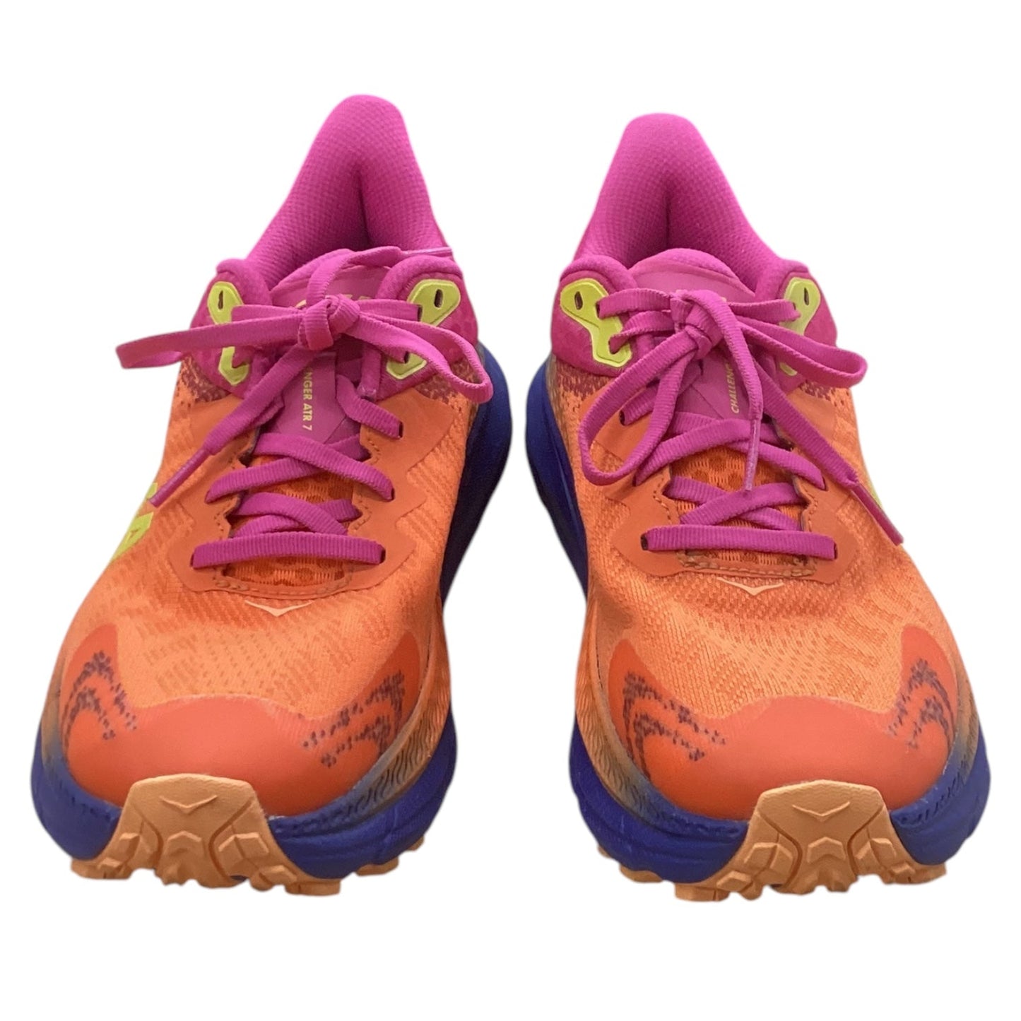 Shoes Designer By Hoka In Orange & Pink, Size: 7.5