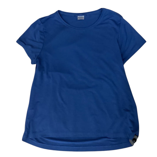 Athletic Top Short Sleeve By Athleta In Blue, Size: M