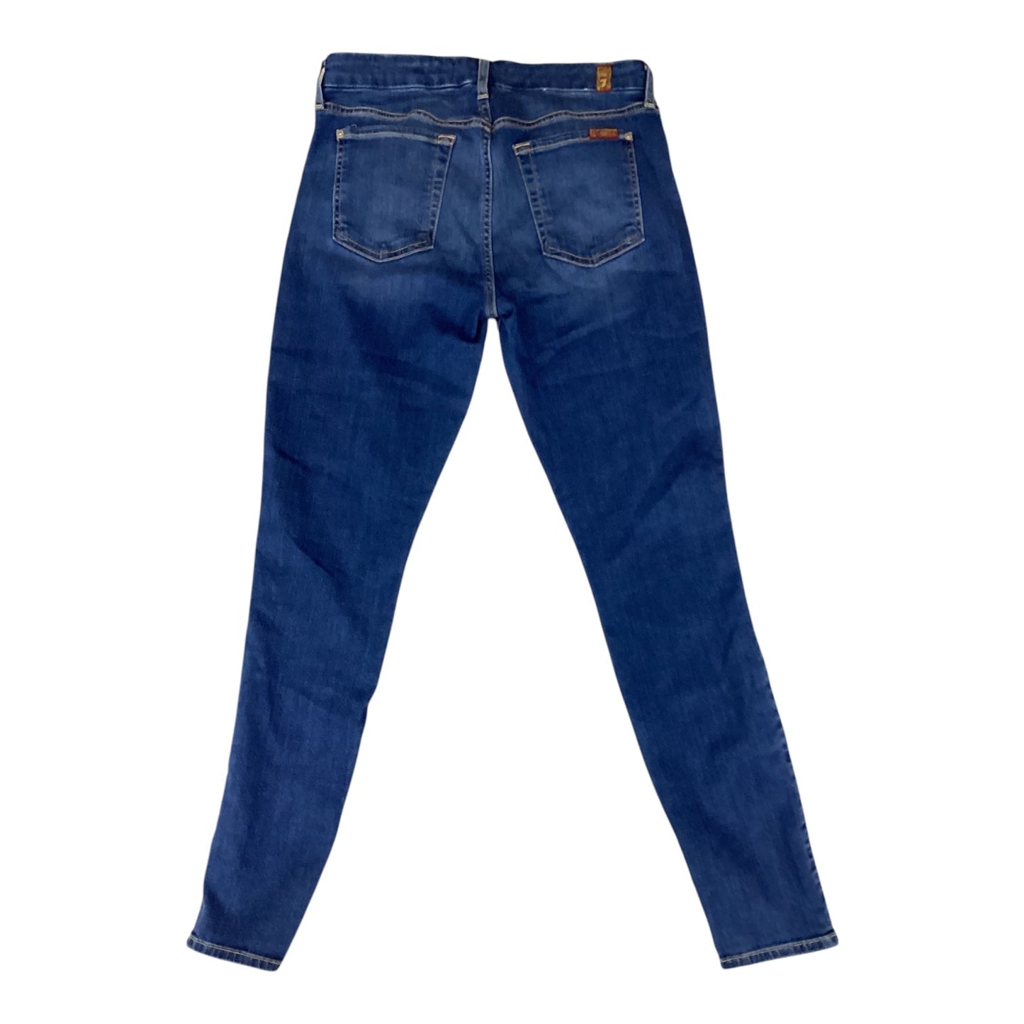 Jeans Cropped By 7 For All Mankind In Blue Denim, Size: 6