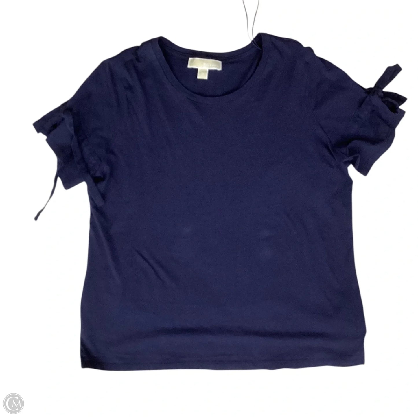 Top Short Sleeve By Michael By Michael Kors In Blue, Size: Xl