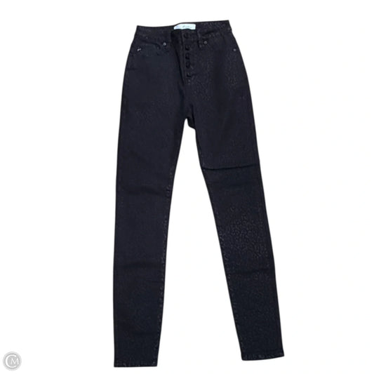Jeans Skinny By Kancan In Black Denim, Size: 0