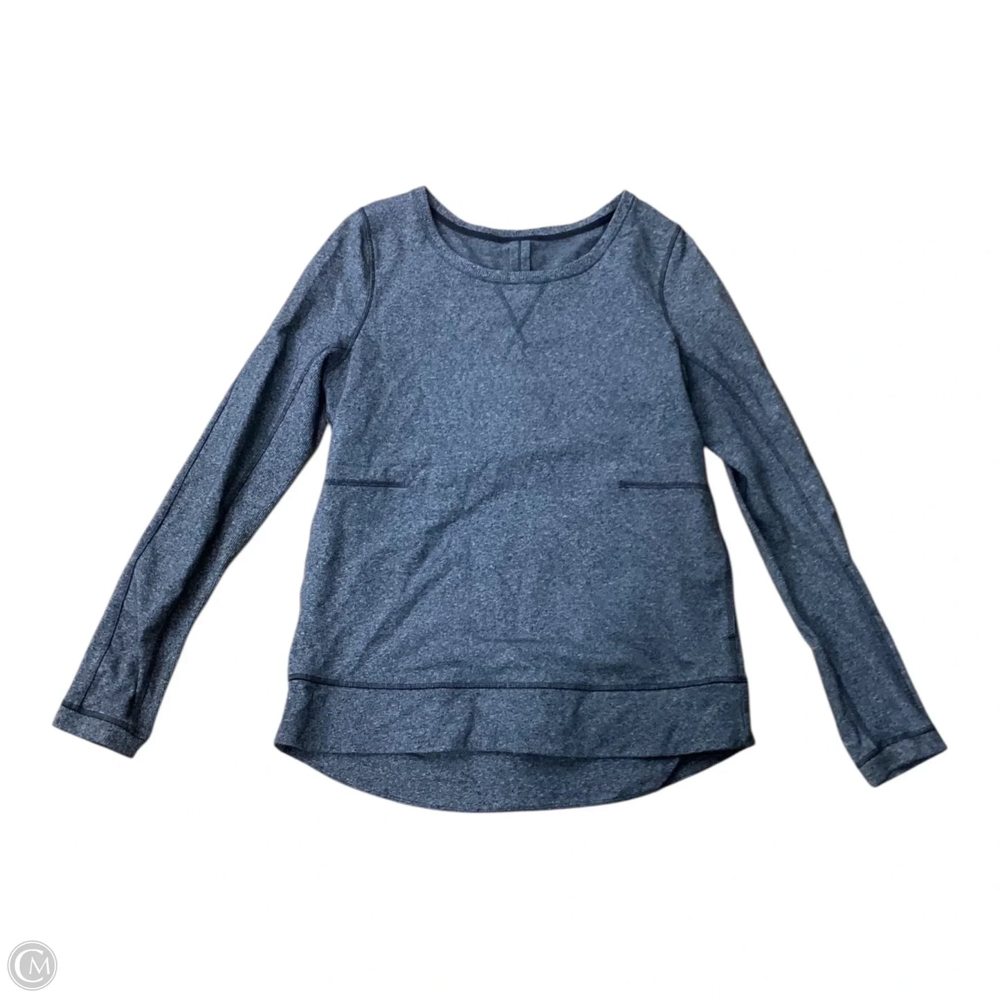 Athletic Sweatshirt Crewneck By Lululemon In Grey, Size: L