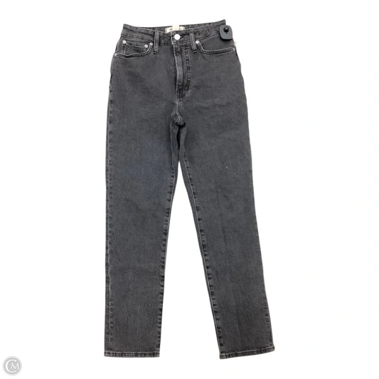 Jeans Straight By Madewell In Black, Size: 2
