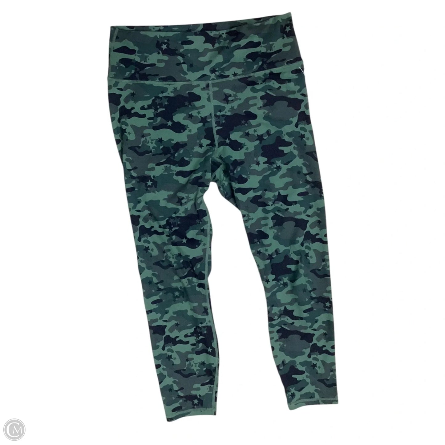 Athletic Leggings By Fabletics In Camouflage Print, Size: L