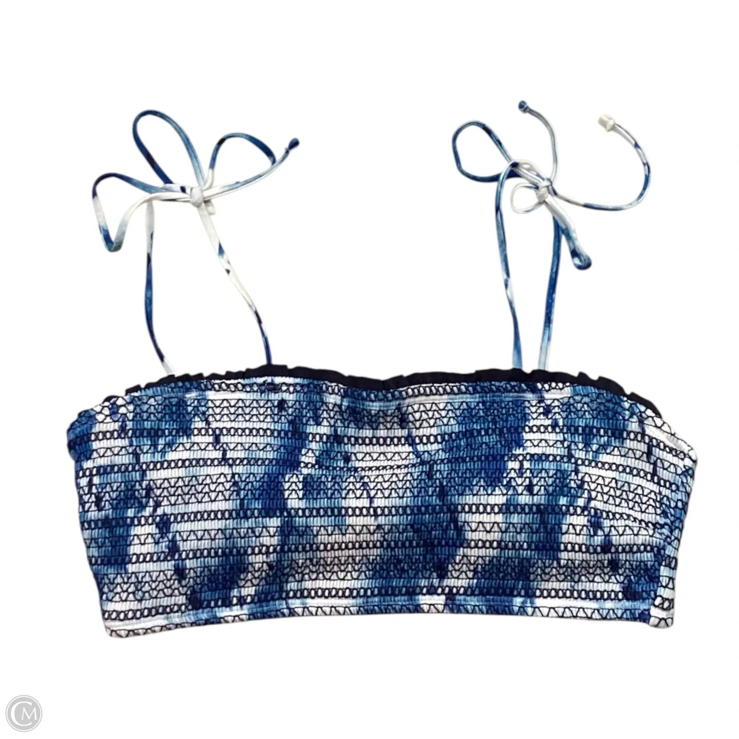 Swimsuit Top By Clothes Mentor In Blue, Size: L