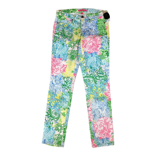 Multi-colored Jeans Designer Lilly Pulitzer, Size 4