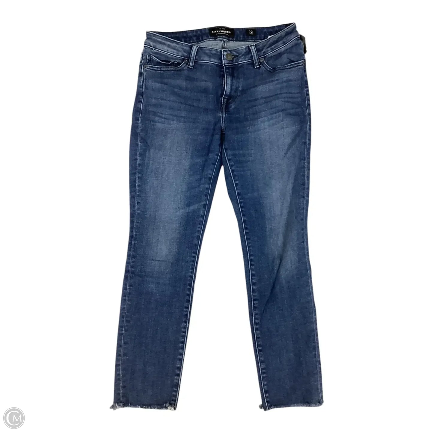 Jeans Skinny By Lucky Brand In Blue Denim, Size: 4