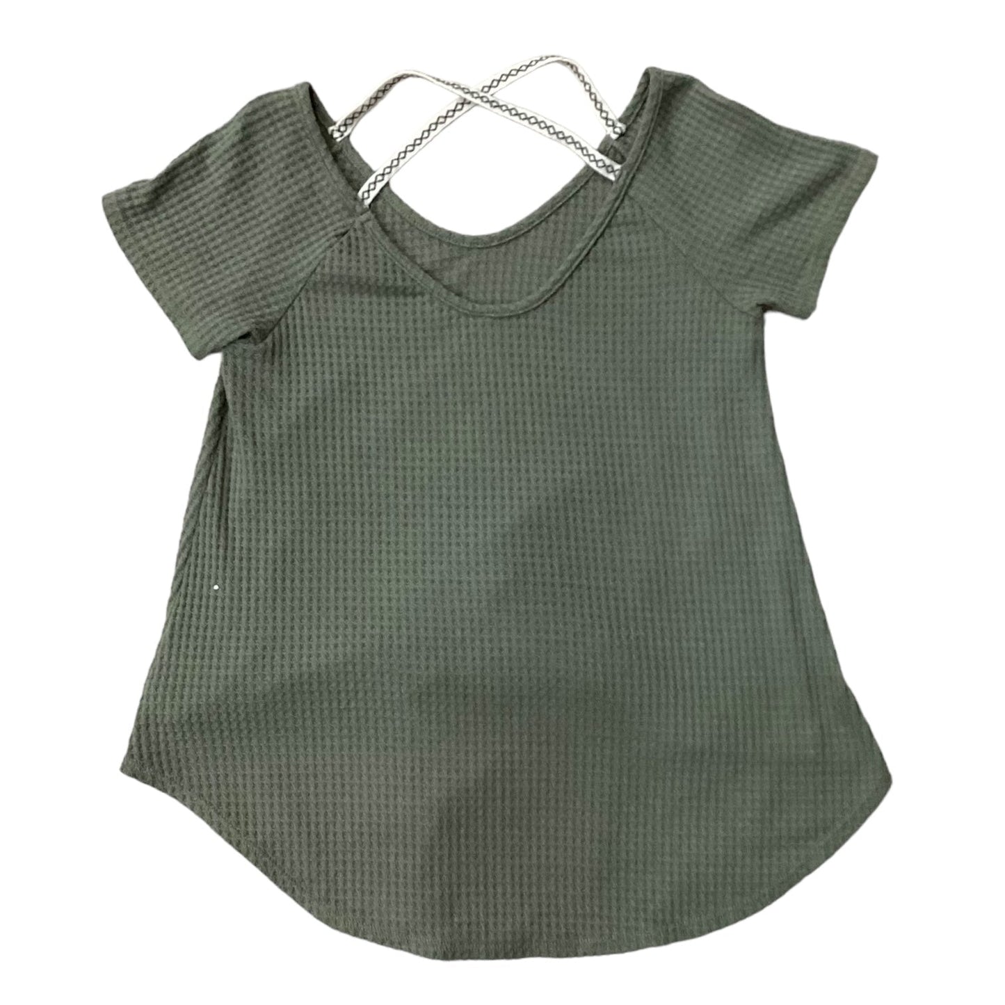 Green Top Short Sleeve Chicos, Size 2