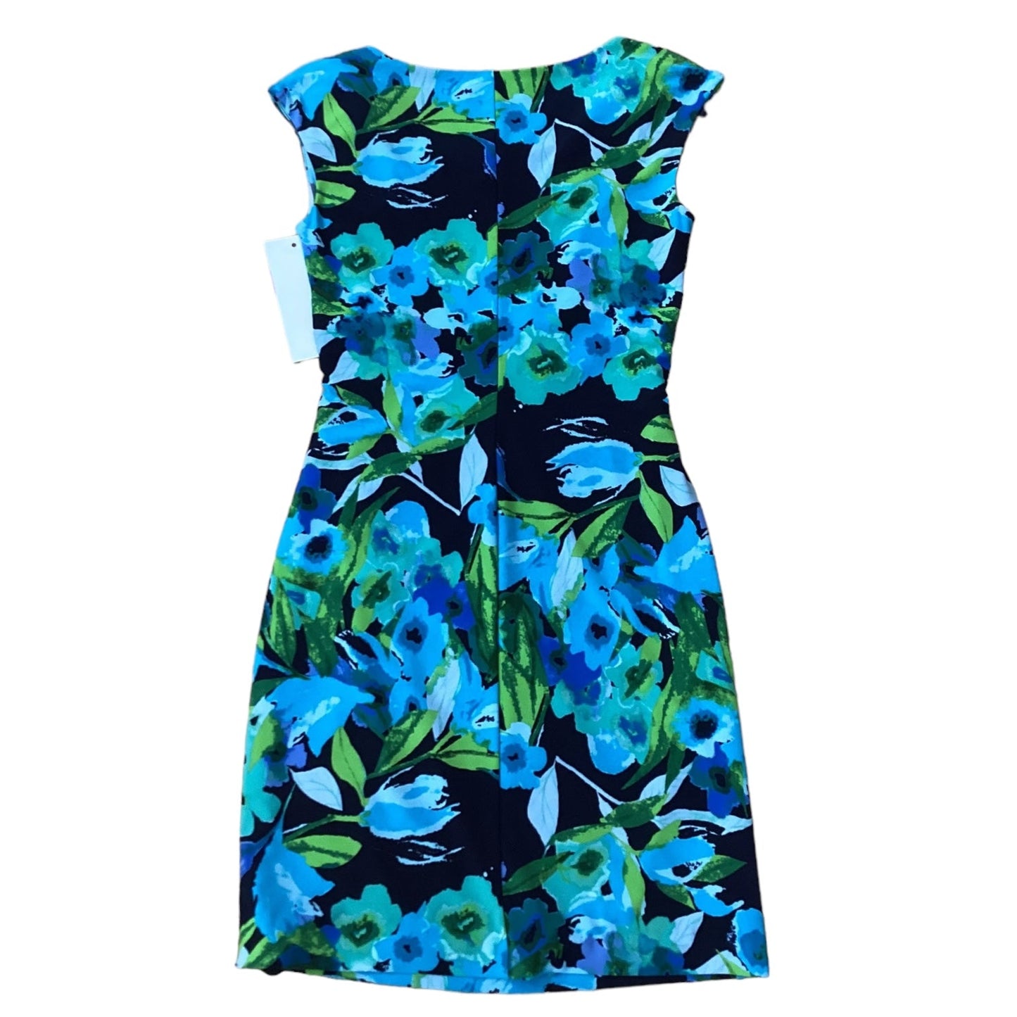 Blue & Green Dress Designer Lauren By Ralph Lauren, Size 4
