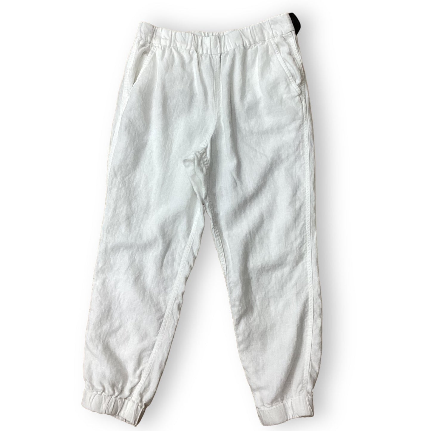 White Pants Linen J. Crew, Size 8