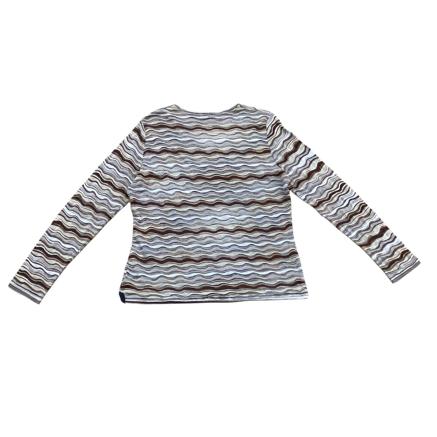 Top Long Sleeve Designer By Missoni In Striped Pattern, Size: M