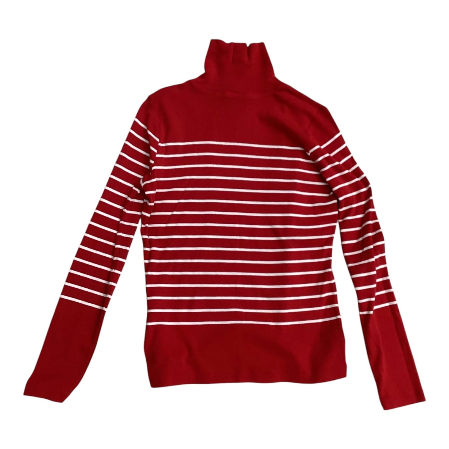 Top Long Sleeve Designer By Vineyard Vines In Red & White, Size: S