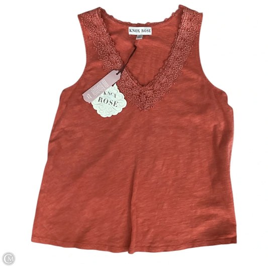 Top Sleeveless By Knox Rose In Orange, Size: Xs
