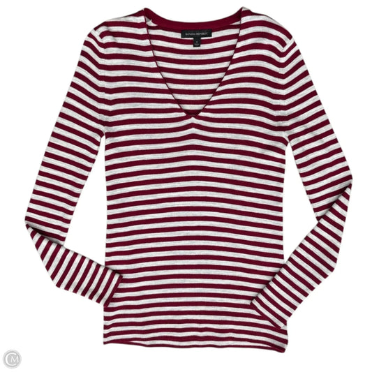 Sweater By Banana Republic In Striped Pattern, Size: S