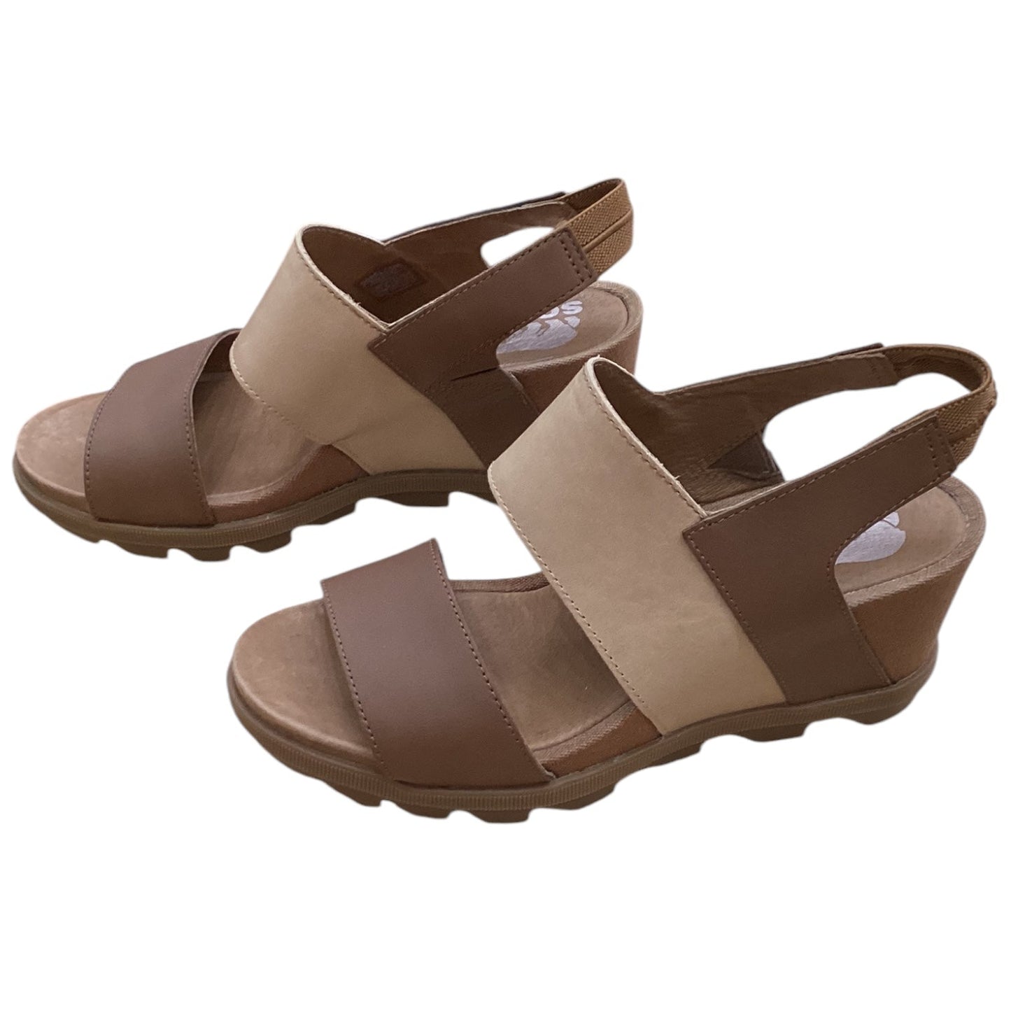 Sandals Heels Block By Sorel In Brown, Size: 7.5