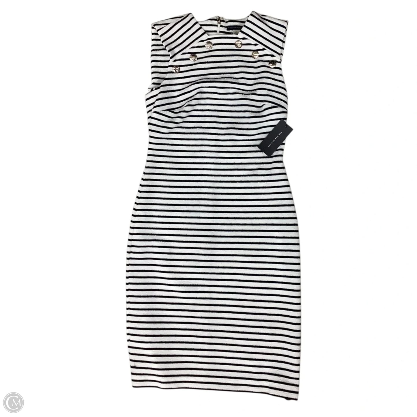 Dress Casual Midi By Tommy Hilfiger In Striped Pattern, Size: Xs
