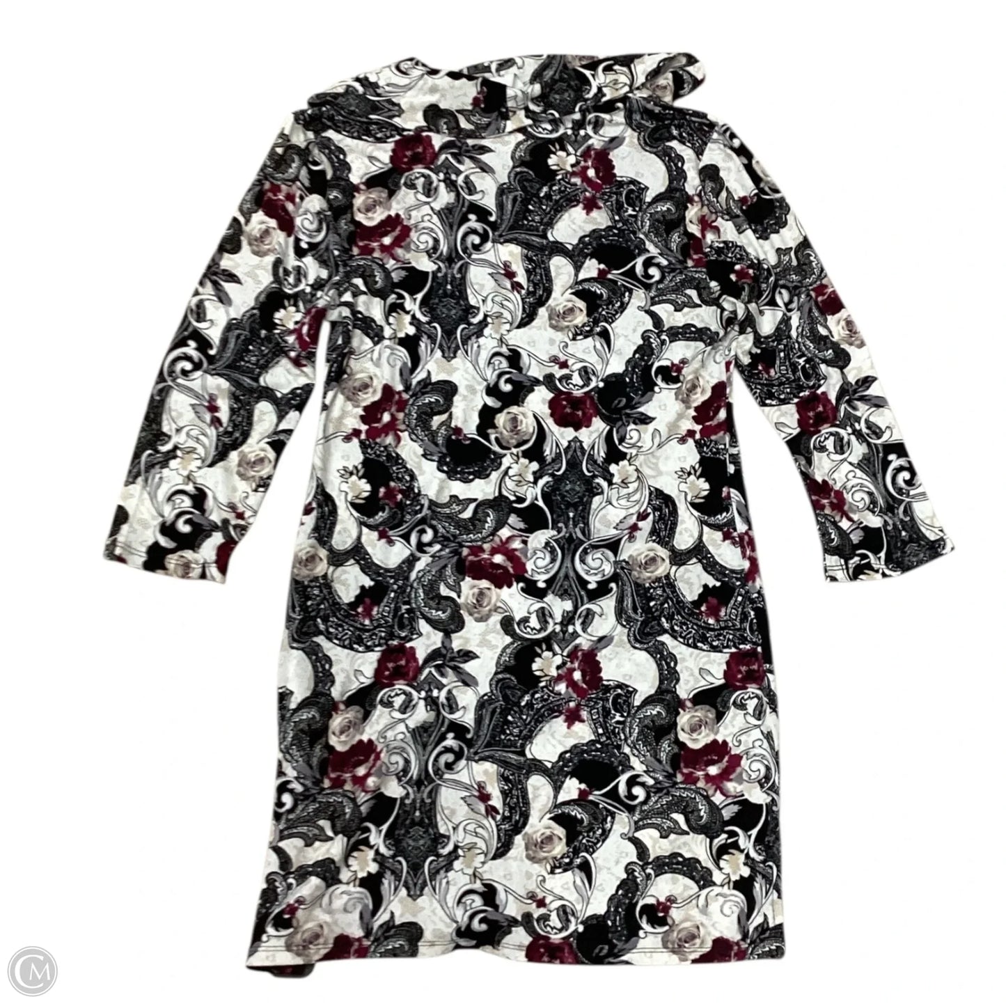 Tunic 3/4 Sleeve By White House Black Market In Floral Print, Size: Xs