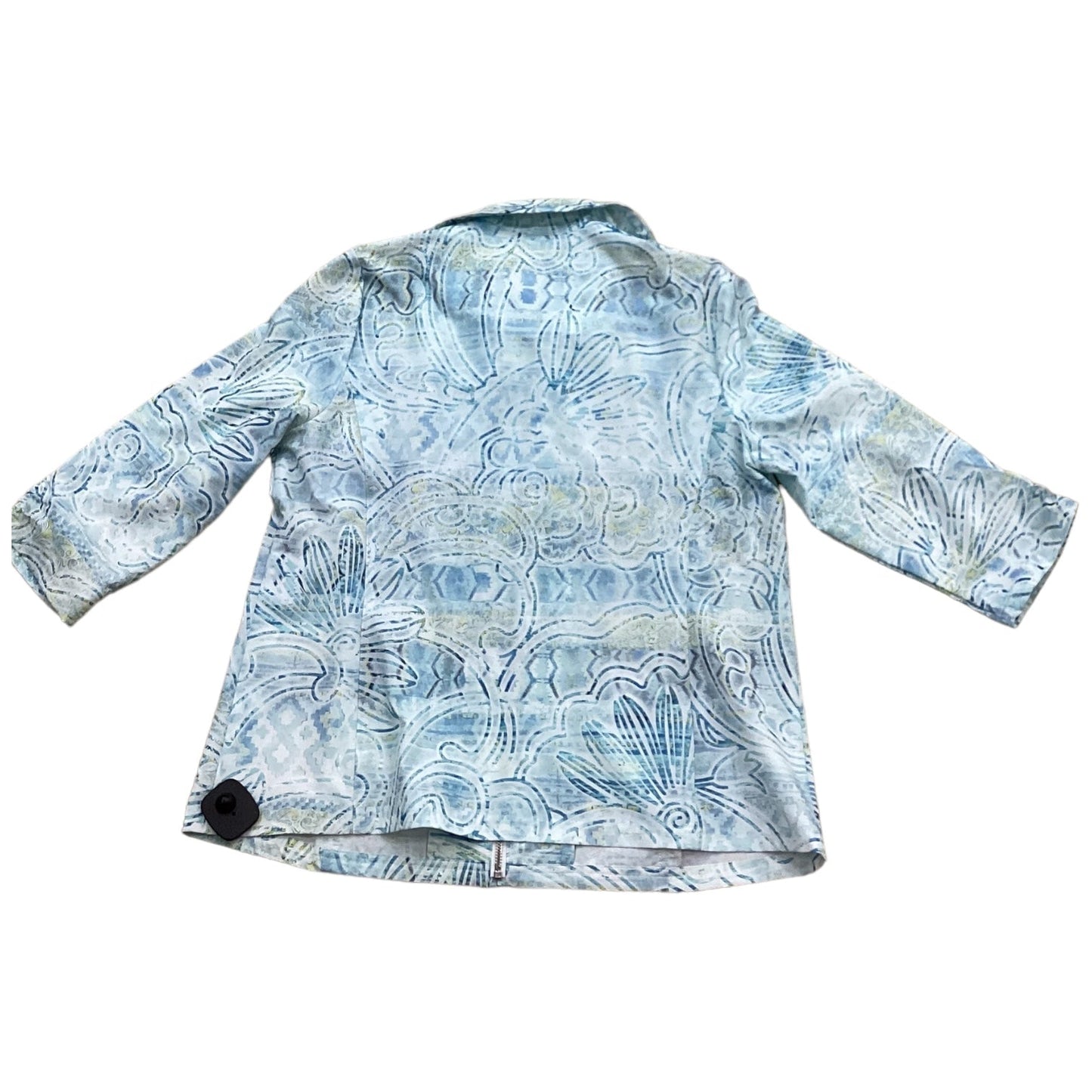 Jacket Other By Zenergy By Chicos In Blue & Green, Size: 2