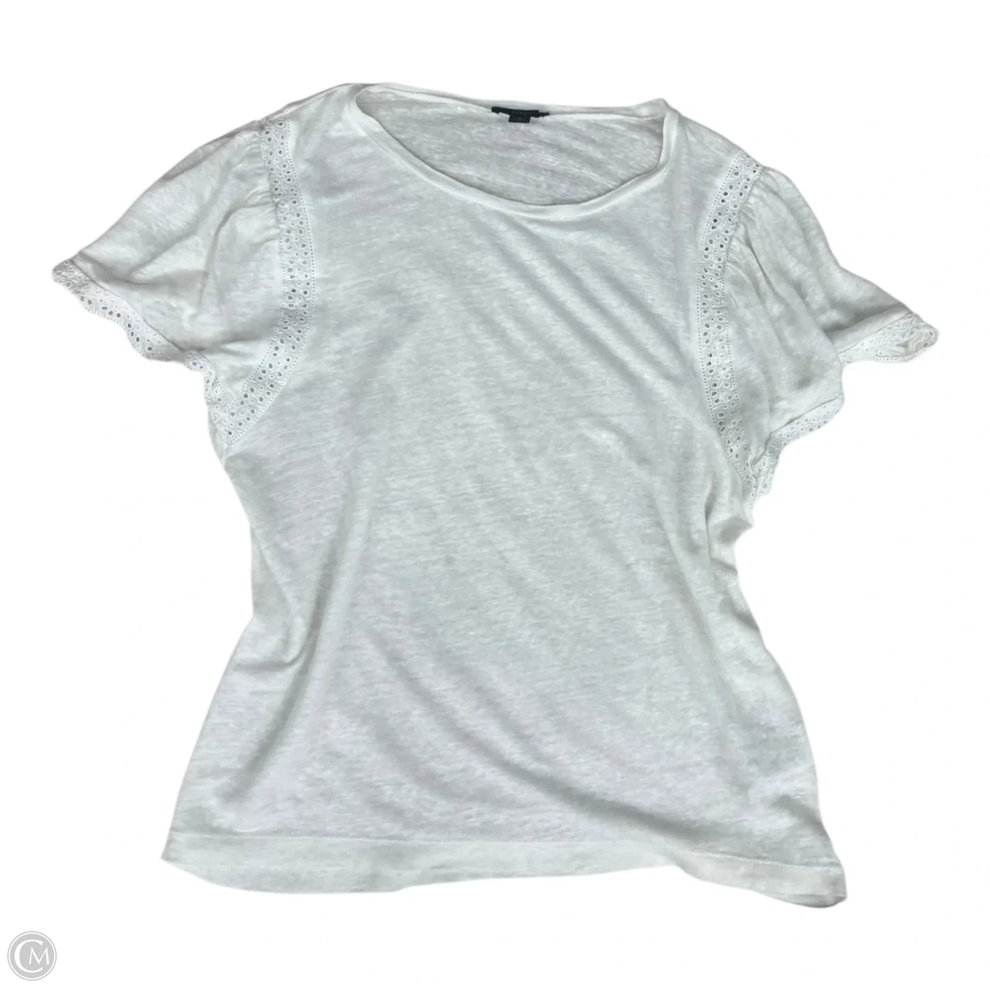 Top Short Sleeve By J. Crew In White, Size: M