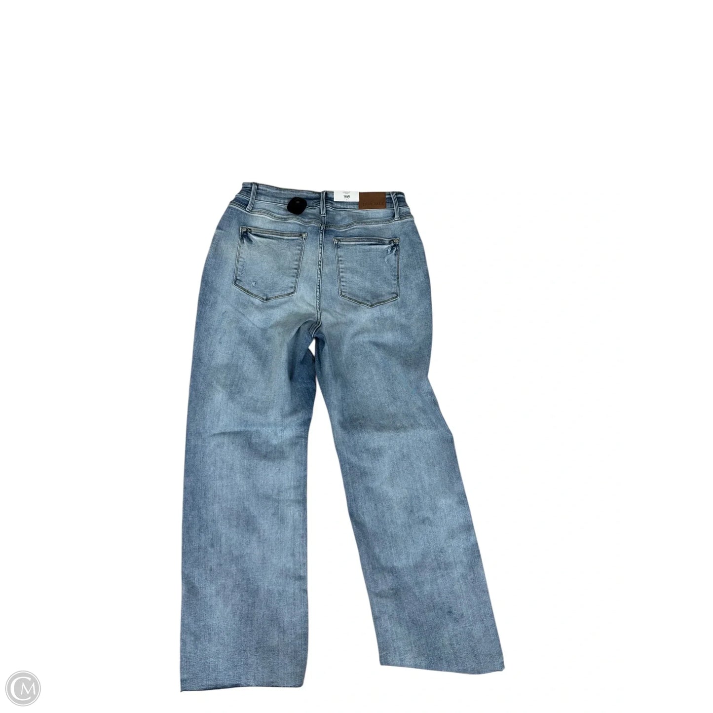 Jeans Straight By Judy Blue In Blue Denim, Size: 16
