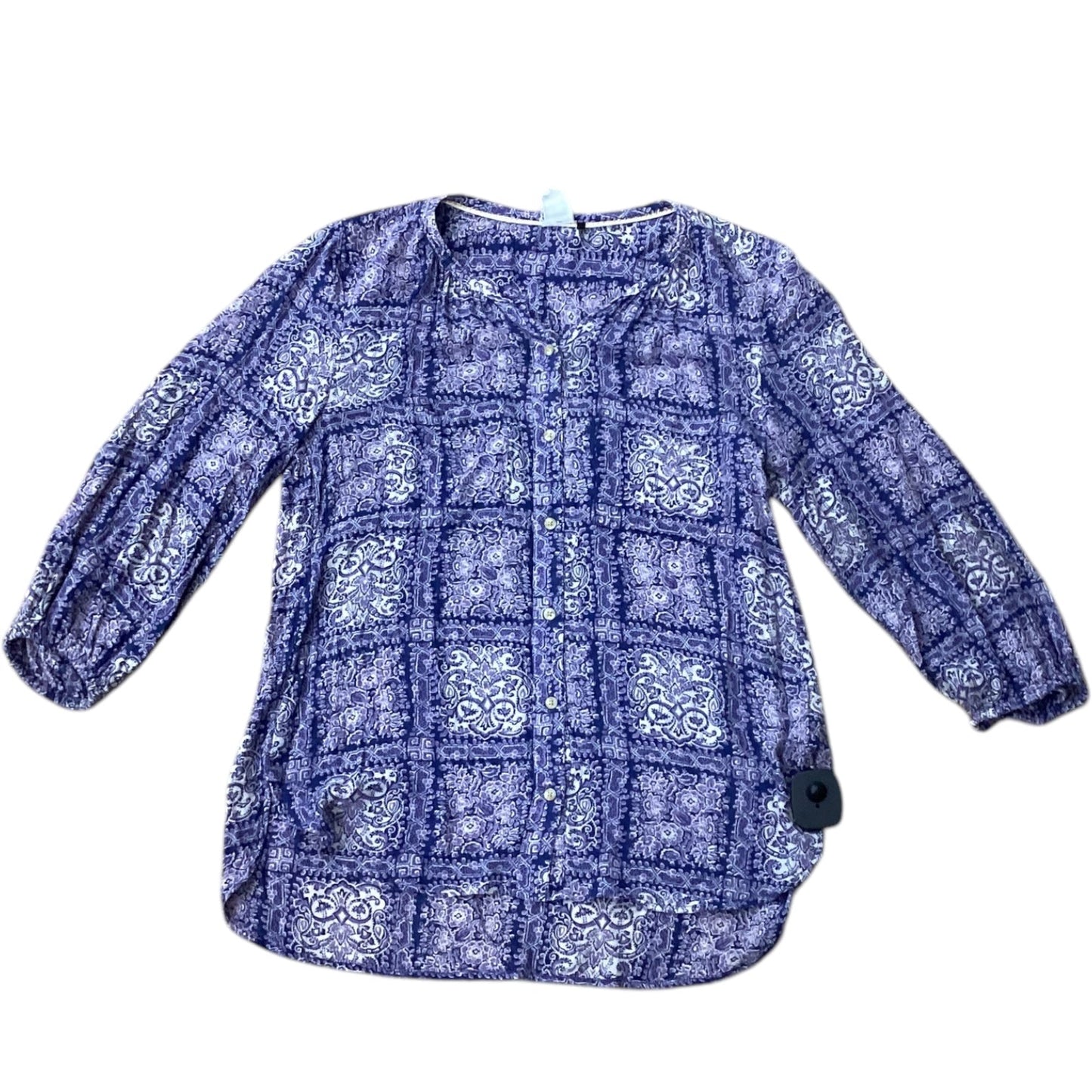 Top Long Sleeve By Anthropologie In Purple, Size: S