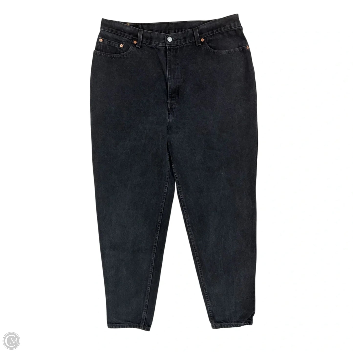 Jeans Straight By Levis In Black, Size: 14
