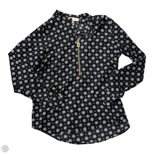Blouse Long Sleeve By Michael By Michael Kors In Black, Size: M