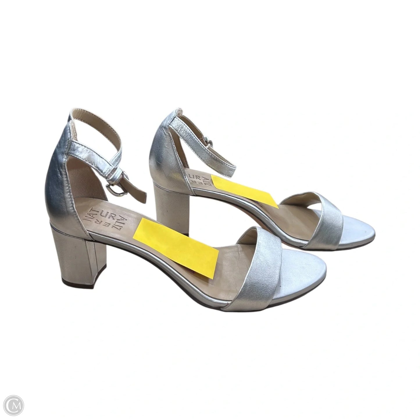 Shoes Heels Block By Naturalizer In Silver, Size: 8