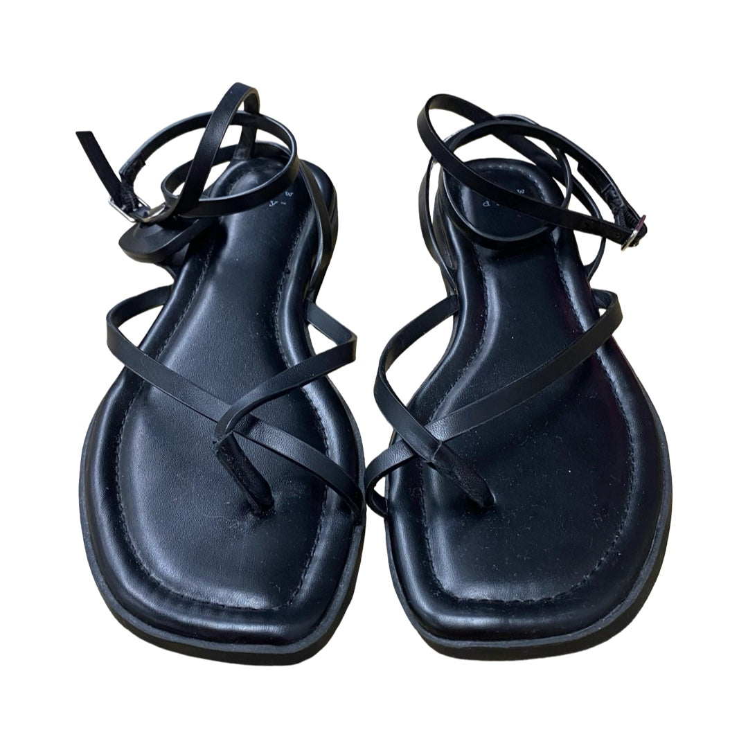 Sandals Flats By A New Day In Black, Size:8