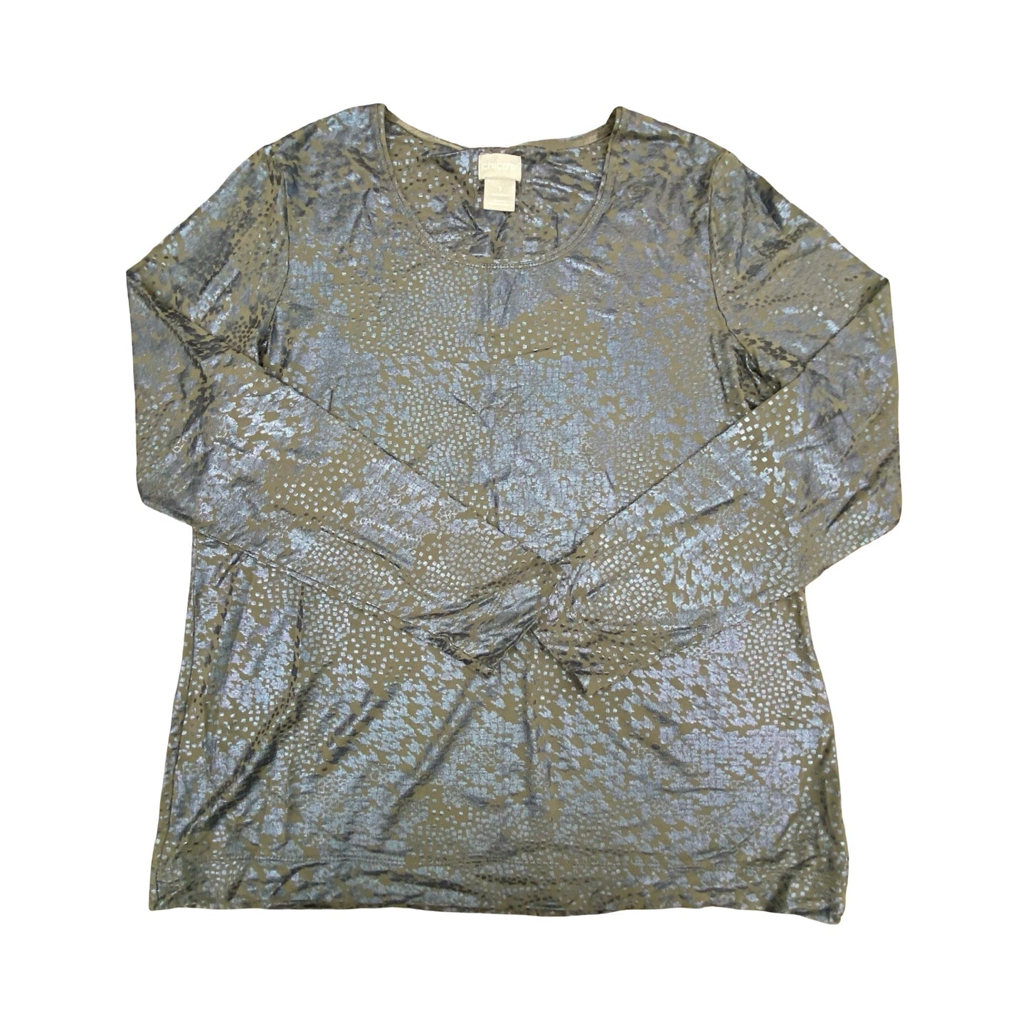 Top Ls By Chicos In Blue & Grey, Size:M