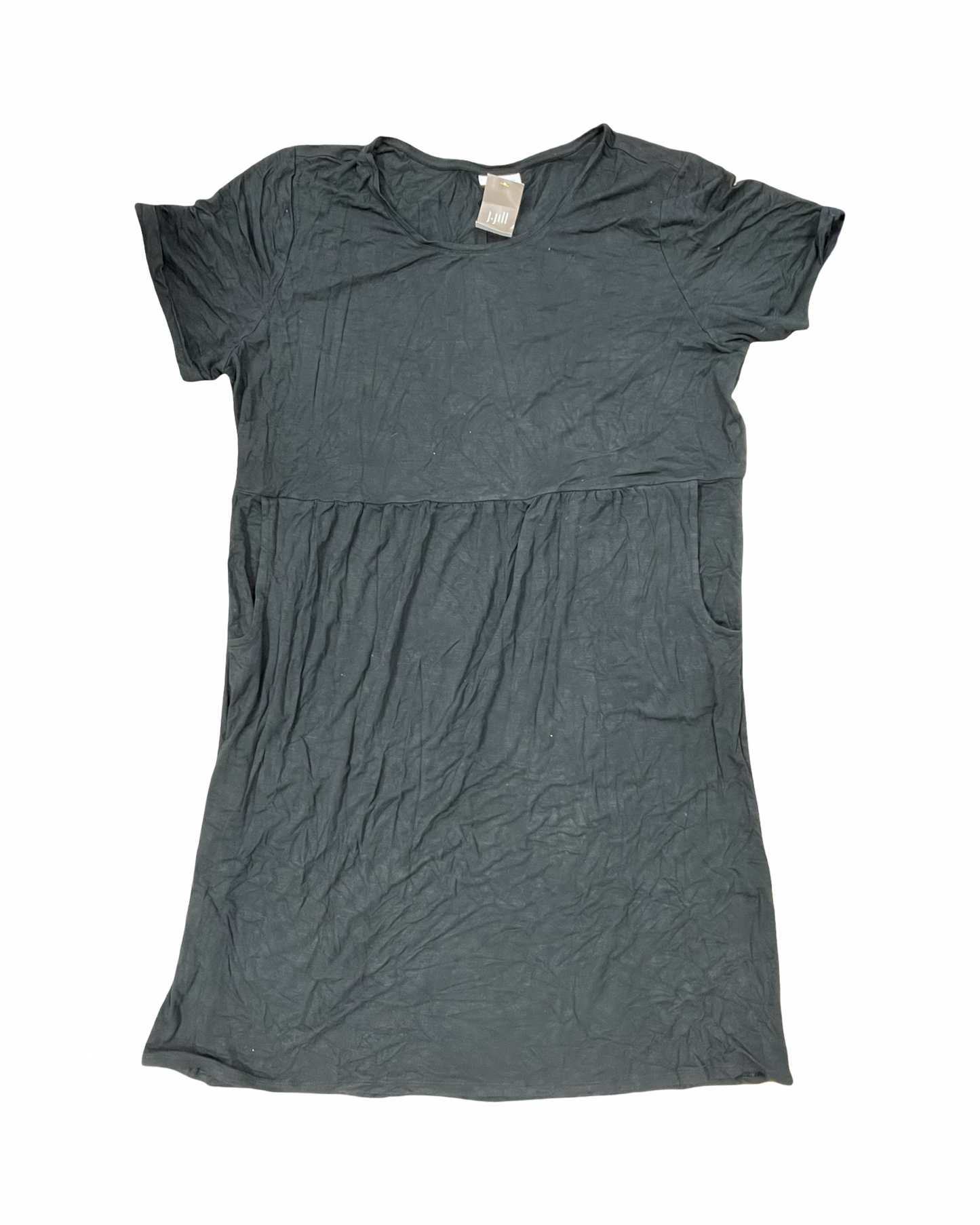 Dress Casual Midi By J. Jill In Black, Size:Xl