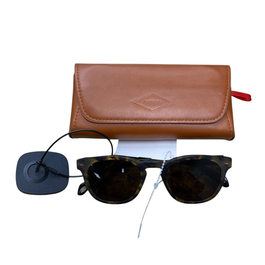 Sunglasses By Fossil In Black & Brown