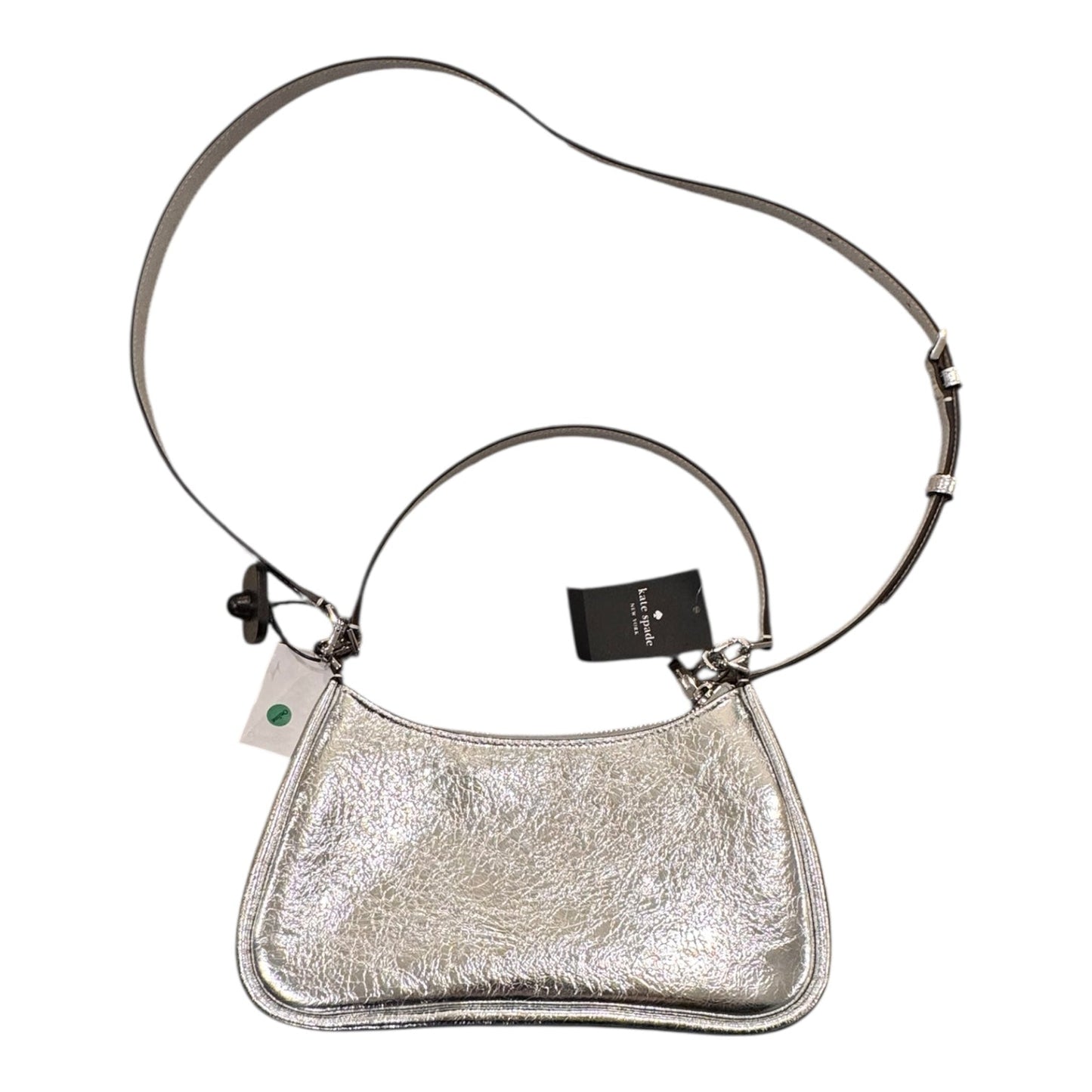 Handbag Designer By Kate Spade In Silver, Size:Medium