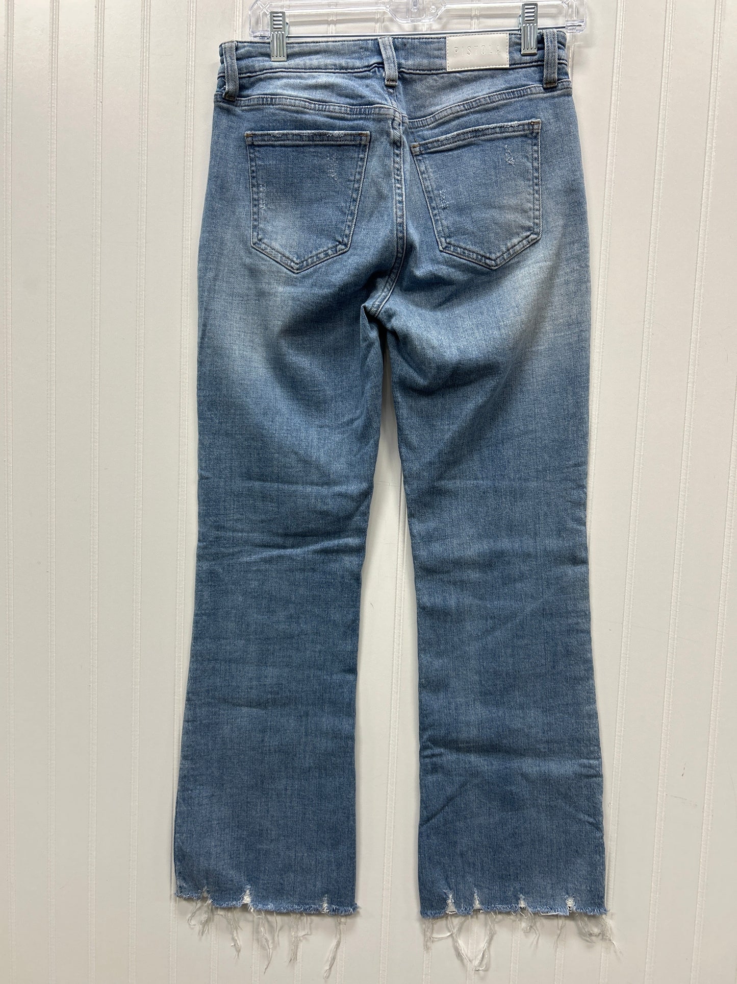 Jeans Straight By Pistola In Blue Denim, Size:4
