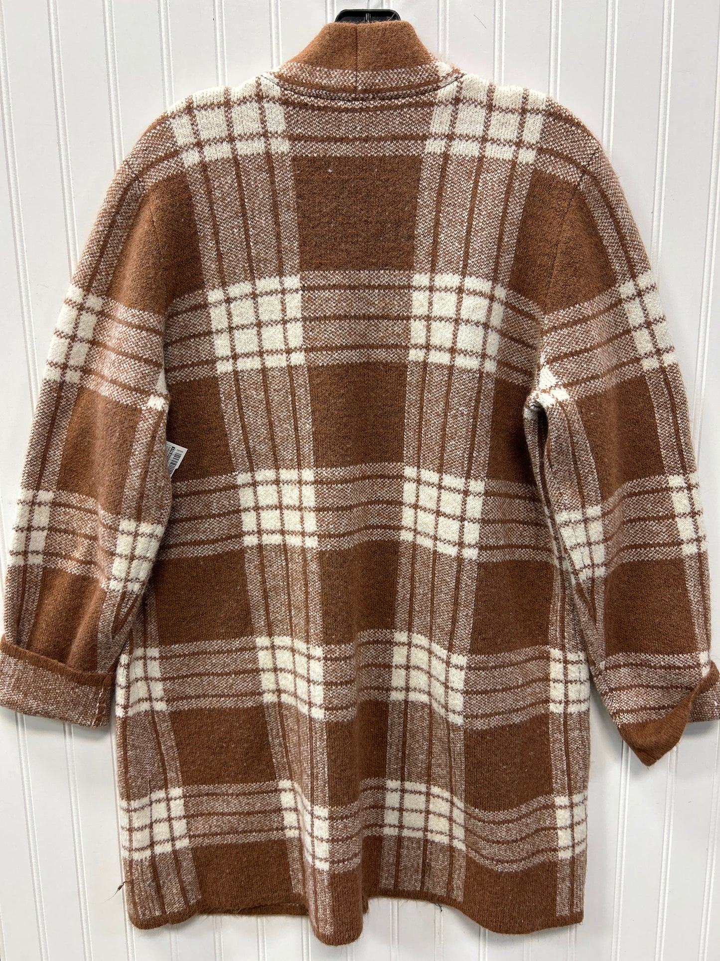 Sweater Cardigan By Talbots In Brown, Size:L