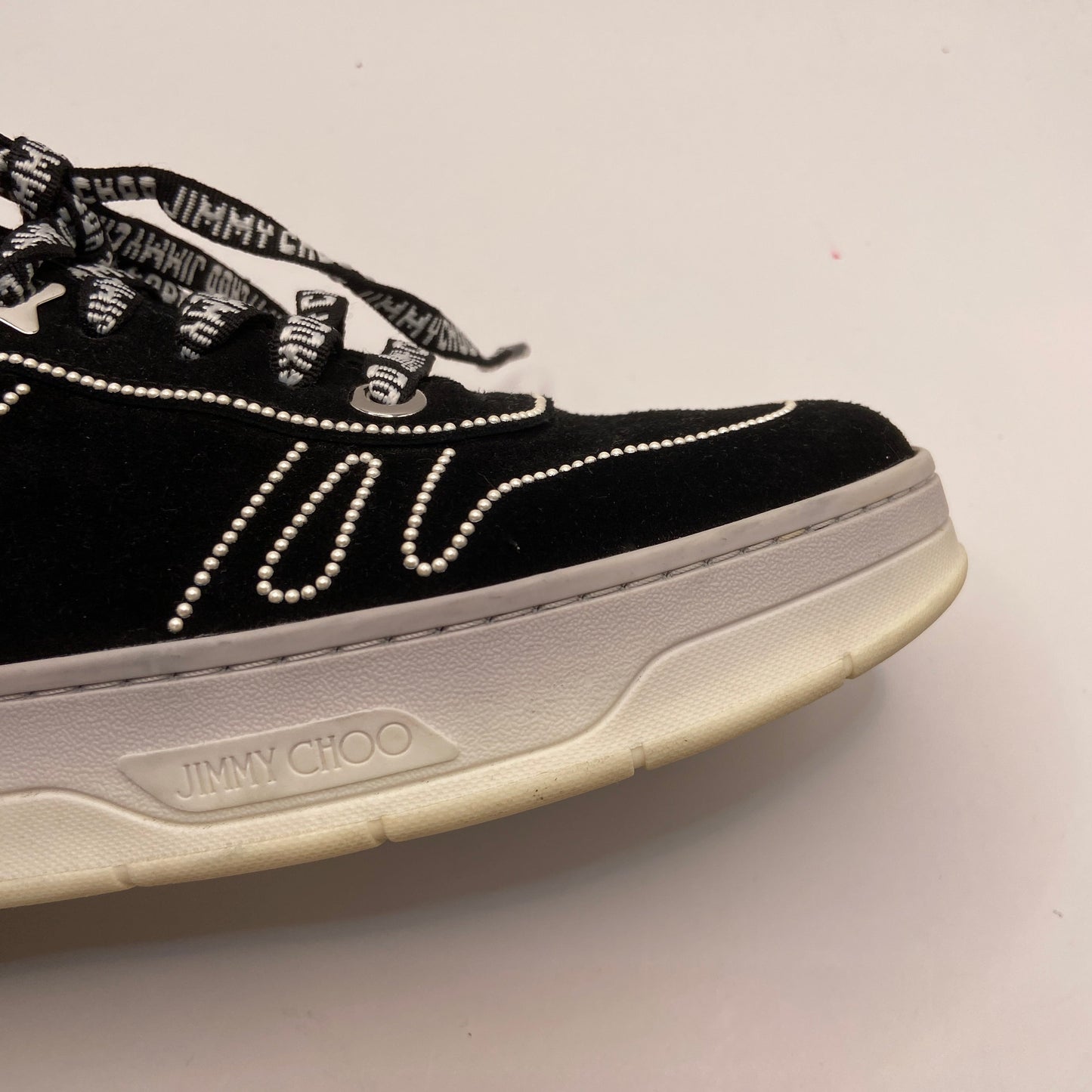 Shoes Luxury Designer By Jimmy Choo In Black, Size: 9.5