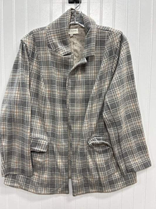 Blazer By Skies Are Blue In Grey, Size:1X
