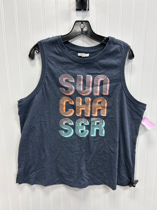 Top Sleeveless By Maurices In Blue, Size:1X