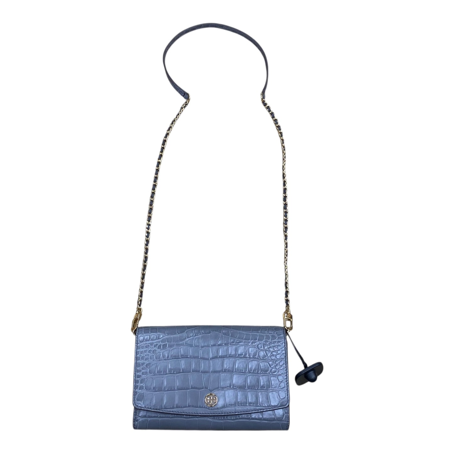 Handbag Designer By Tory Burch In Grey, Size:Small