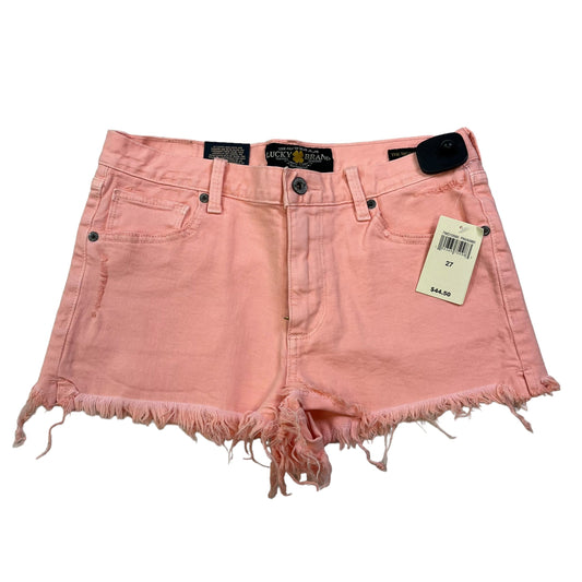 Orange Denim Shorts Lucky Brand, Size 4