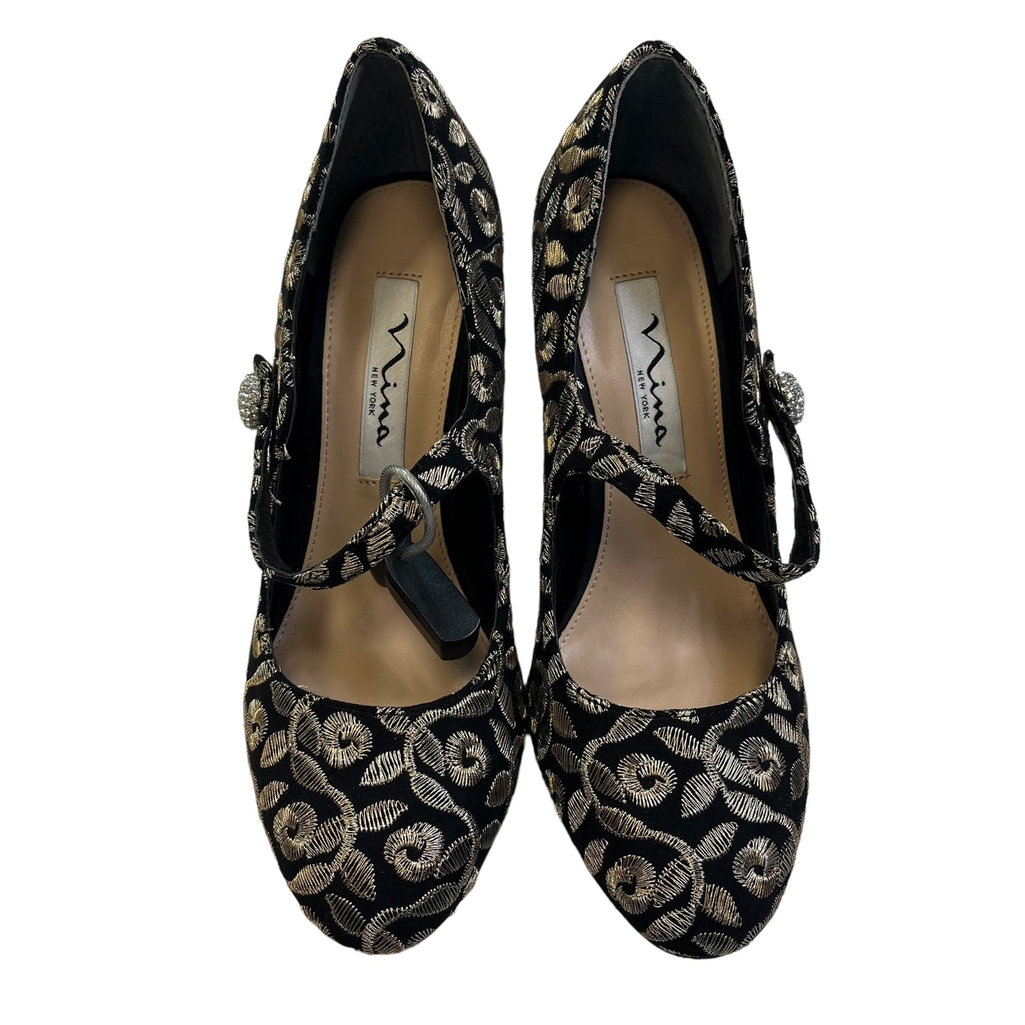 Black Shoes Heels Stiletto Nina, Size 6