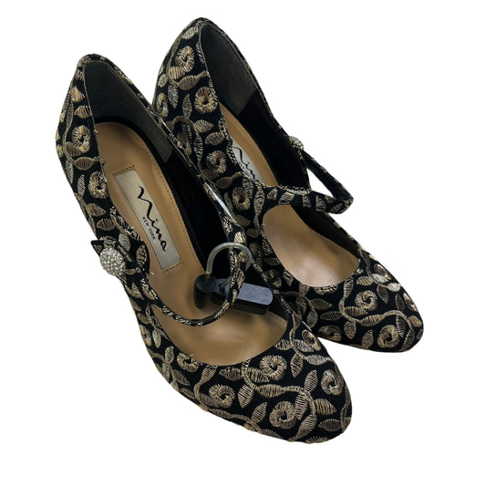 Black Shoes Heels Stiletto Nina, Size 6