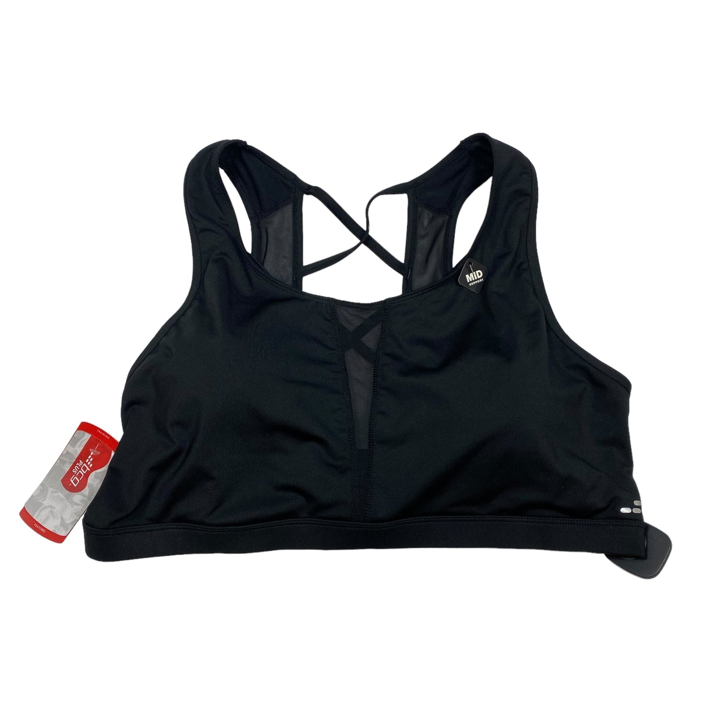 Black Athletic Bra Bcg, Size 3x