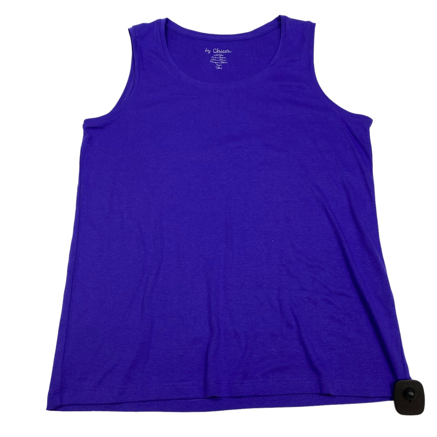 Purple Top Sleeveless Basic Chicos, Size Xl