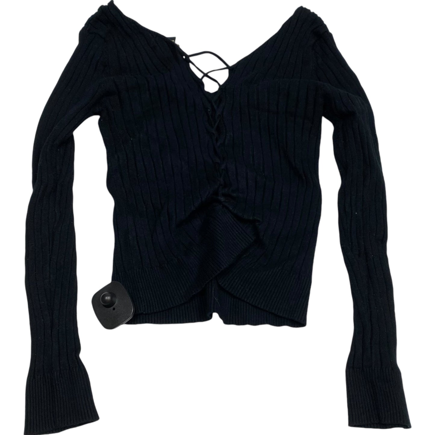 Top Long Sleeve By Forever 21 In Black, Size: L