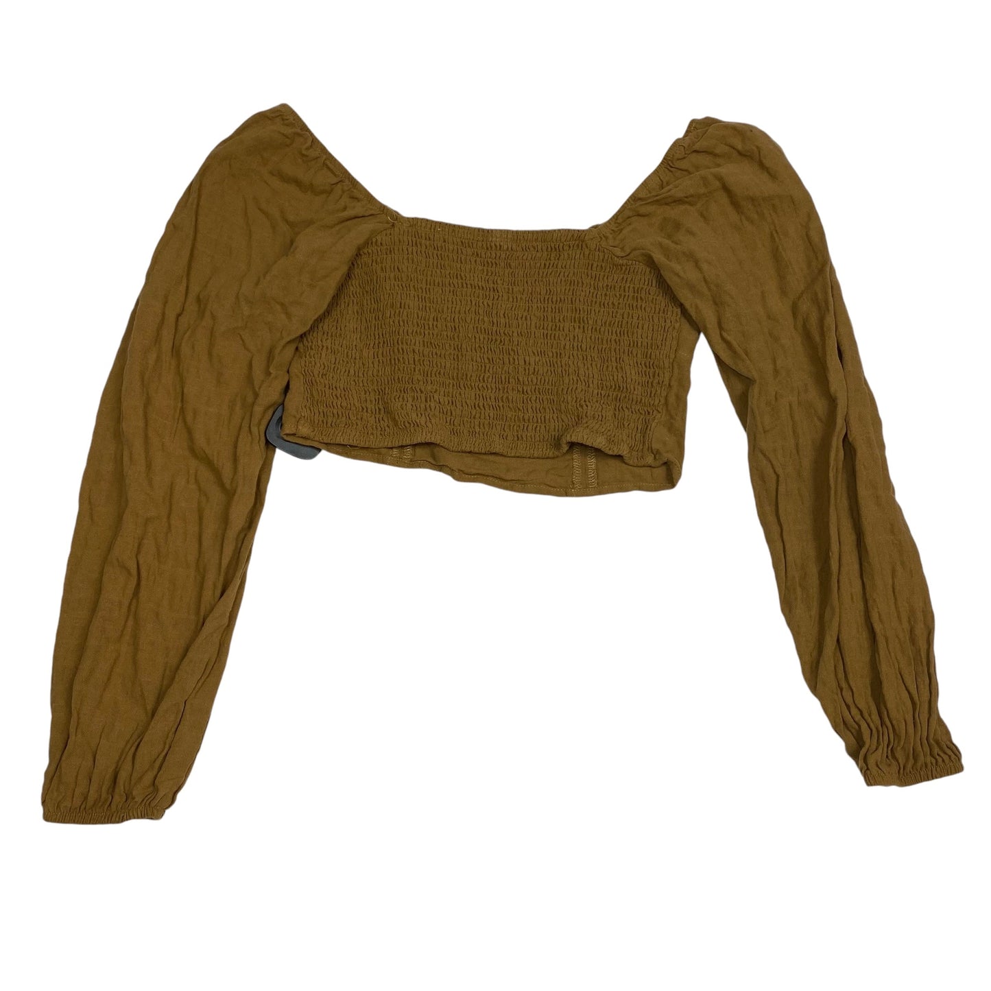 Top Long Sleeve By Wild Fable In Brown, Size: M