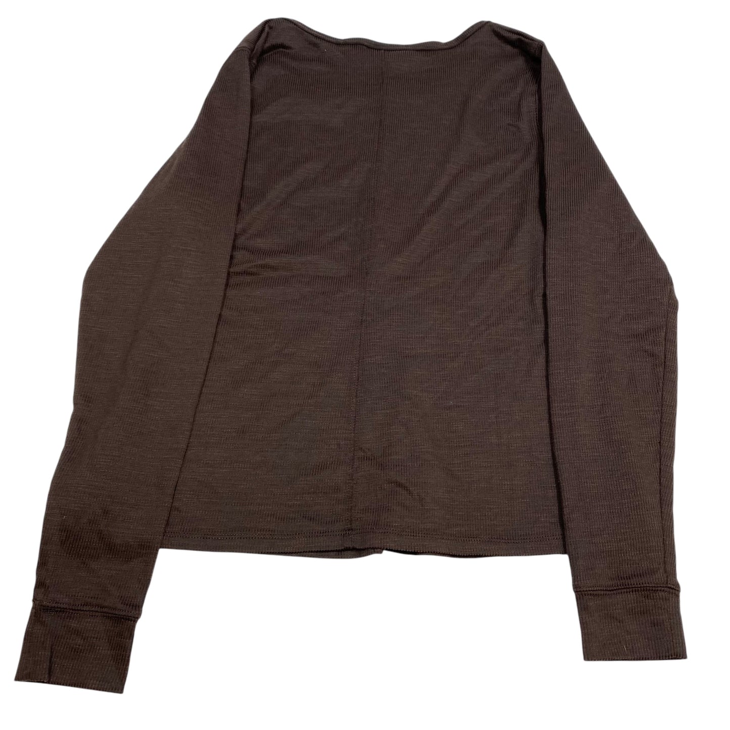 Top Long Sleeve Basic By Universal Thread In Brown, Size: Xl