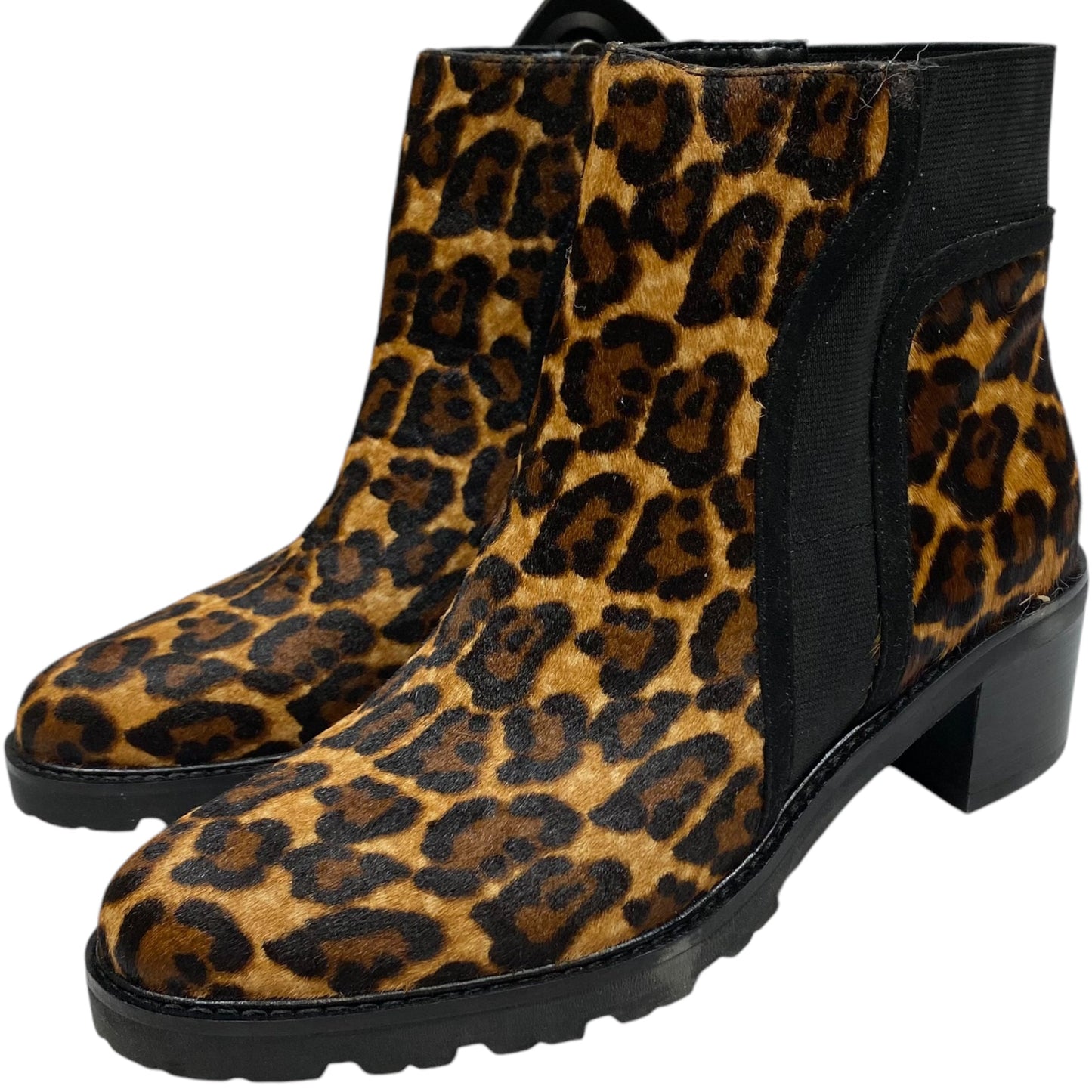 Boots Ankle Heels By Crown And Ivy In Animal Print, Size: 6.5