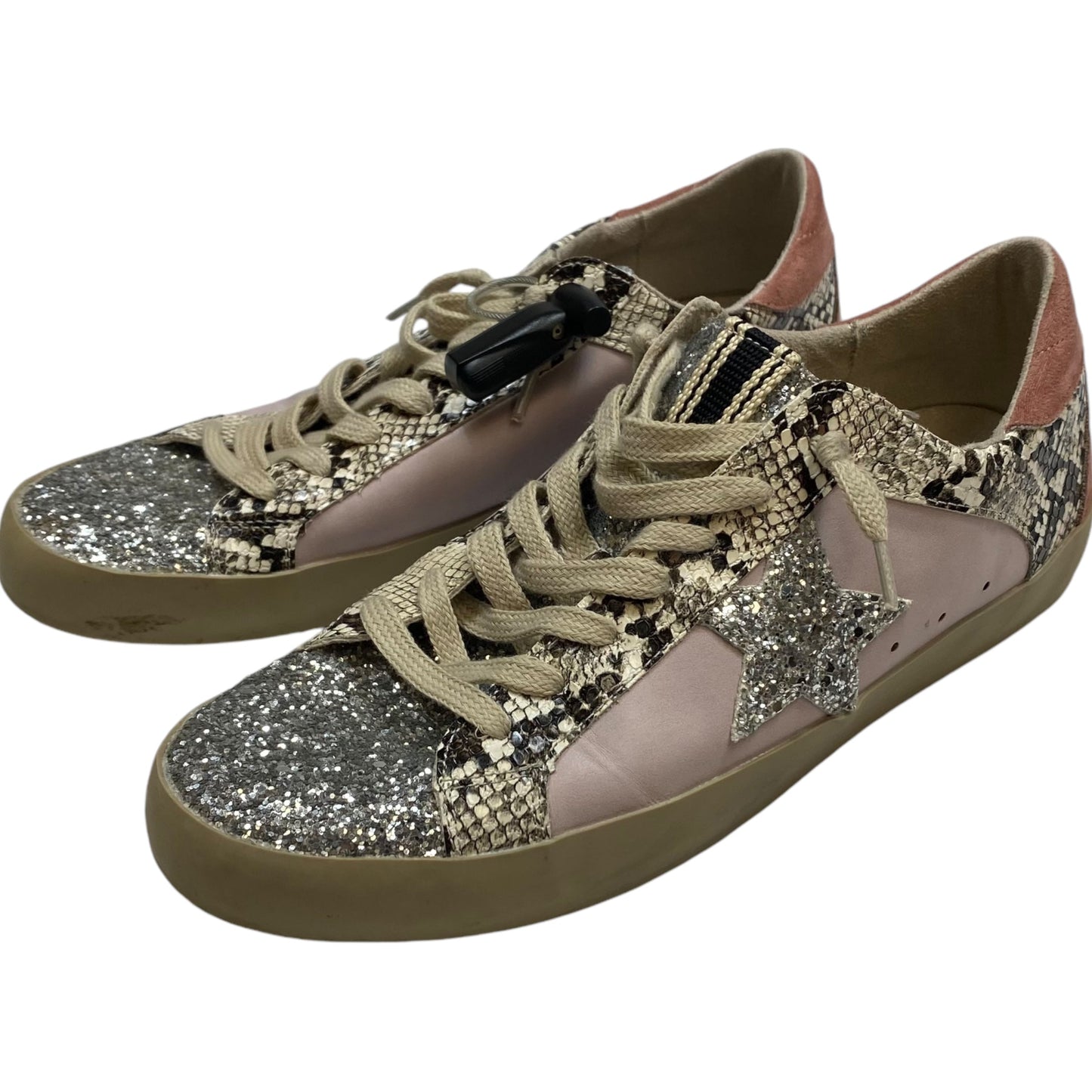 Shoes Sneakers By Shu Shop In Pink & Silver, Size: 10