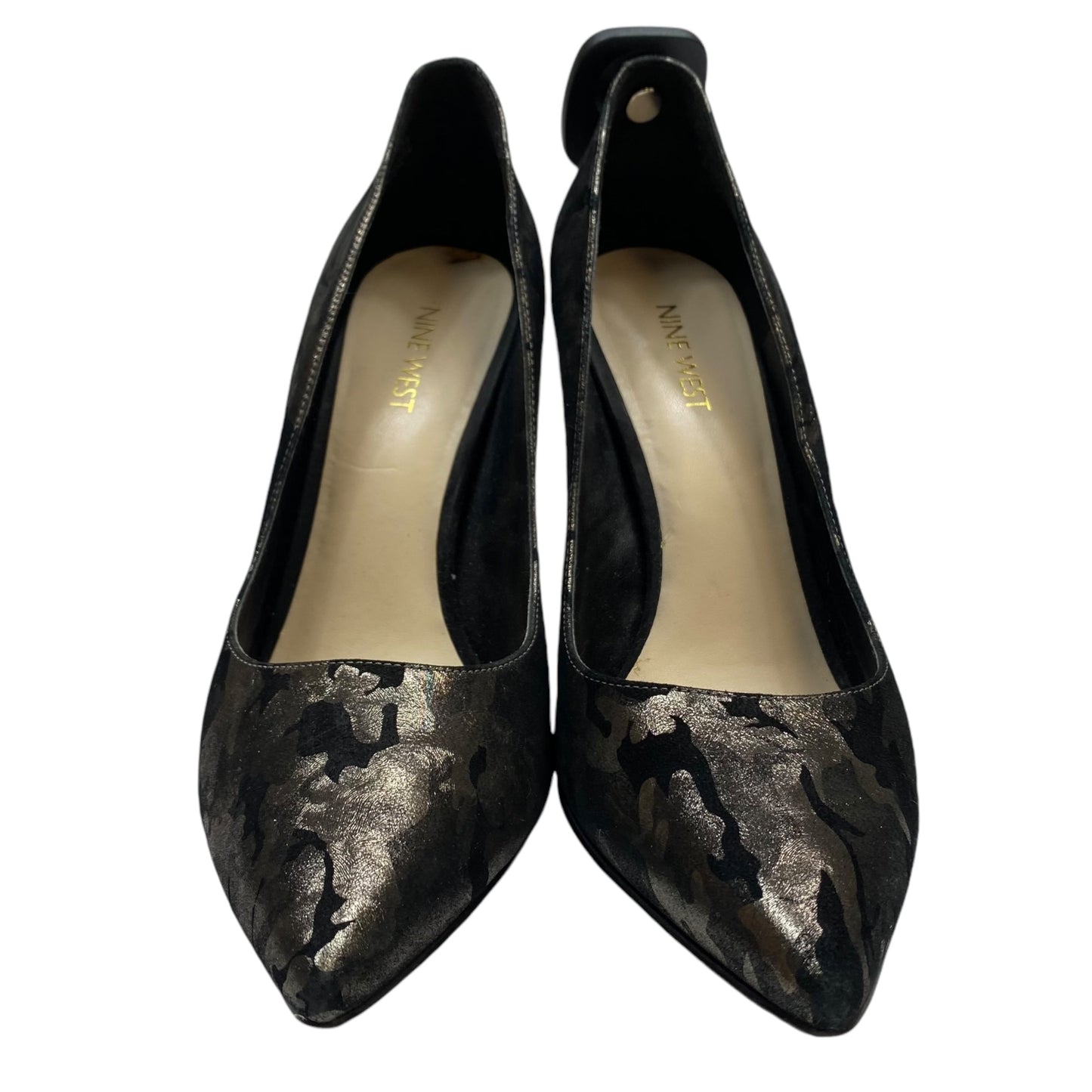 Shoes Heels Stiletto By Nine West In Camouflage Print, Size: 8.5